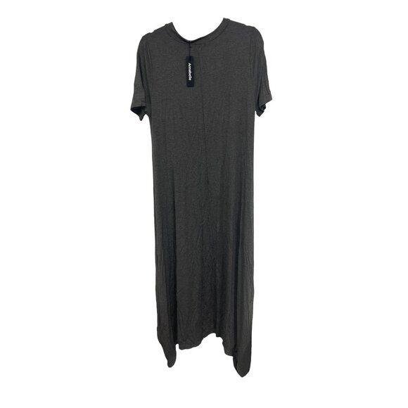 Annabelle Tops - Annabelle Short Sleeve Hi-Lo Maxi Tunic